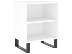 Bedside Cabinet, Bedside Cabinets Vidaxl Branco Madeira Processada (n/a)