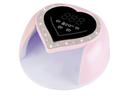 Lâmpada Uv/led Para Unhas C13 Plus Smart Em Formato De Coração Com Strass, 308w