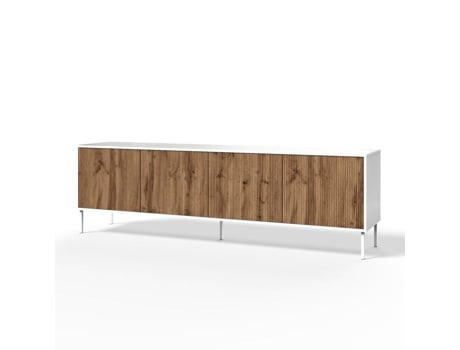 Buffet 4 Portas Budapest S Branco/cerne Aqa Design
