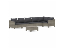 Garden Lounge Set, Garden Lounge Sets Vidaxl Cinzeto Rattan / Vime (n/a)