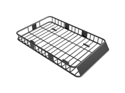 Bagageiro Cesto Metálico，162x99x16cm，carga Até100kg，universal，preta Cs