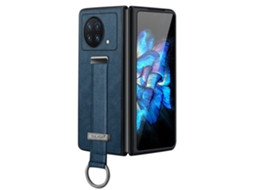 Capa Muleta Para Vivo Vivo X Fold Pele Sintética Anti-riscos Azul