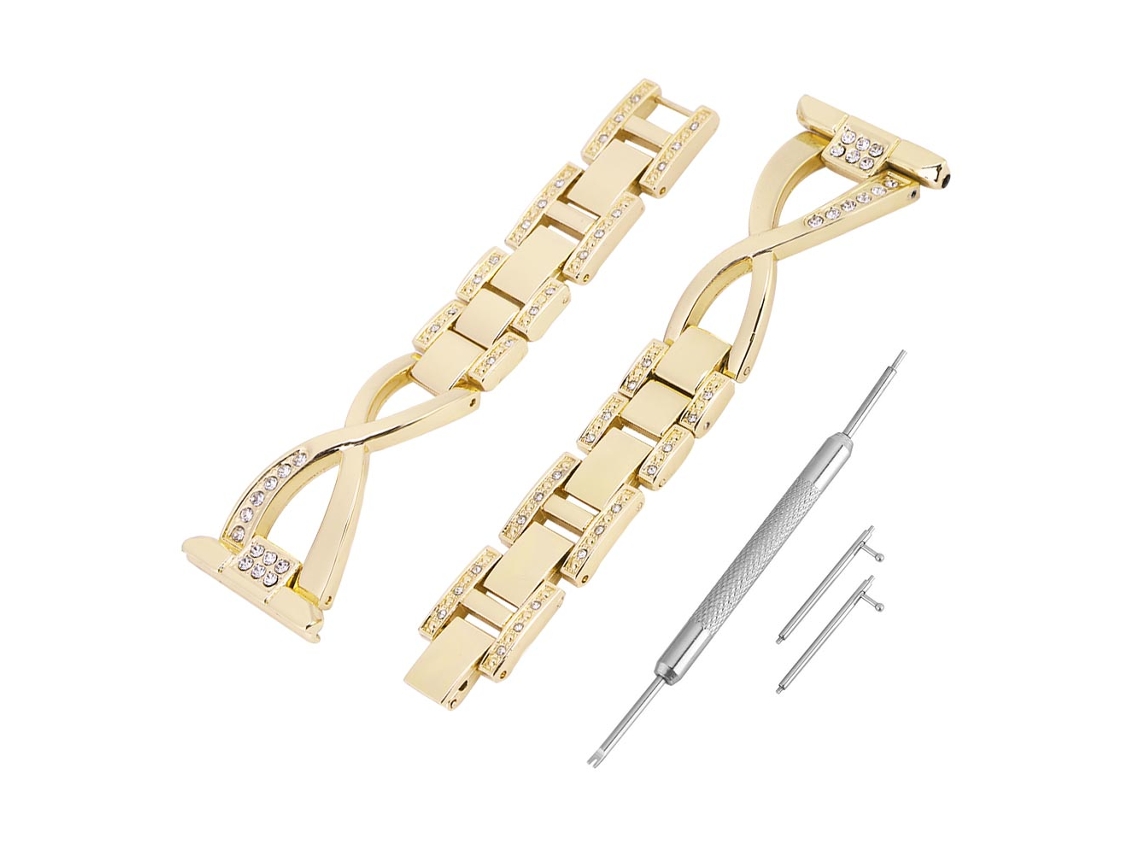 Pulseiras Aço Inoxidável Para Fitbit Versa Cor Preta