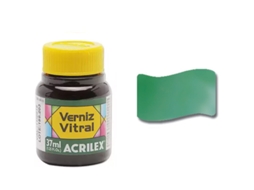 Verniz Vitral ACRILEX 37Ml Verde Veronese 512