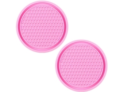 Posavasos de Carro Nova Line em PVC Rosa