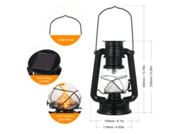 2026 lâmpada Suspensa Solar com Fogo Artificial Ipx4 Resistente À Água para Jardim, Pátio e Exteriores