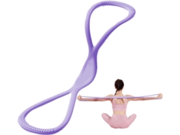 Faixa Elástica De Silicone Para Exercícios Com Resistência Em Formato De 8.