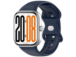Bracelete Para Honor Watch X5 - Silicone Cor Sólida - Fecho Borboleta Azul Meia-noite