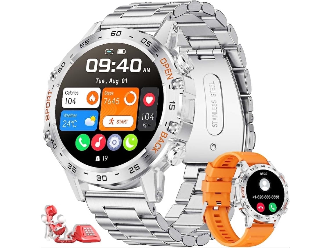 Smartwach K52 Android e Ios Prateado