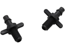 Conjunto De 20 Conectores Retos Para Mangueira 4mm Com Rosca