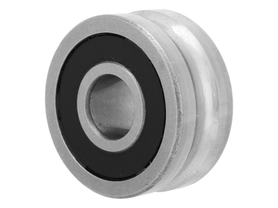Laxiscreed Rolamento Guiador Em U Com Rodízio Único, 8mm Interno, 24mm Externo