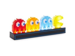 Lâmpada colecionável NOVA LINE Pac Man e fantasmas, luz de mesa LED retrô 80s