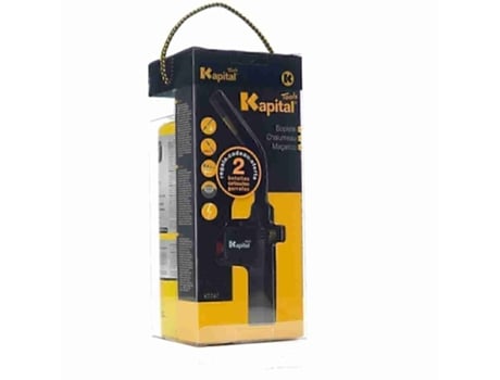 Pacote de tocha KAPITAL KT747P KT747 com 2 cartuchos de gás MAP-PLUS KAPITAL