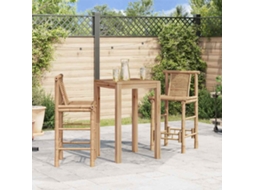 Vidaxl Bancos De Bar 2 Pcs Bambu