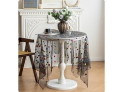 Toalha De Mesa Quadrada De Renda, Medindo 140 X 140 Cm (55 X 55 Polegadas), Ideal Para Decorar Casamentos E Recepções.4