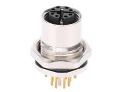 Laxiscreed Conector M12 Ip67 Impermeável Para Pcb Com Entrada Traseira, Soldado X-type De 8 Pinos