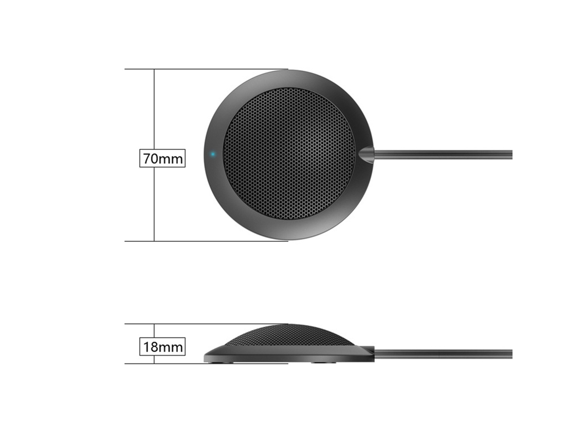 Aetheria microfone Condensador Omnidirecional Usb para Reuniões, Conferências e Computador Desktop