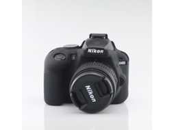 Capa para Nikon D3400 Acessórios para Estojo de Câmera em Silicone CUICH (preto)