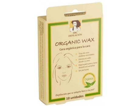 Banda Depilatoria HBC ORGANIC WAX Orgânica  (10 Un)