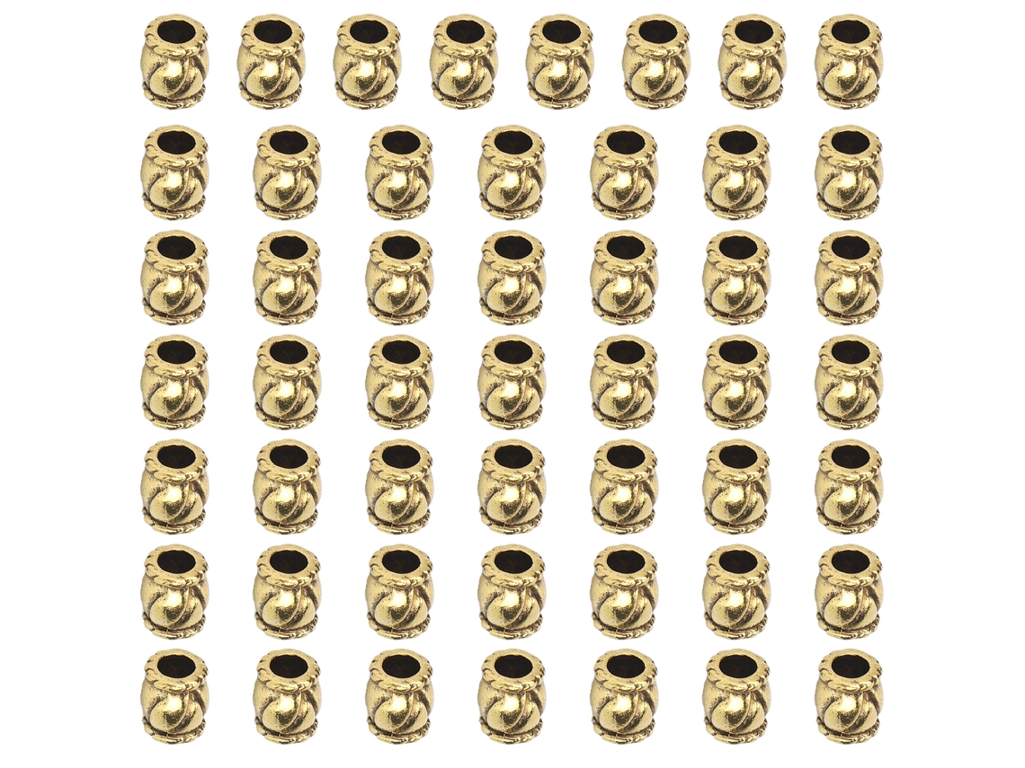 2026 50pcs Perlas Barril de Tejido de Barba Y Cabello Joyería Vintage para Diy Collares Pulseras