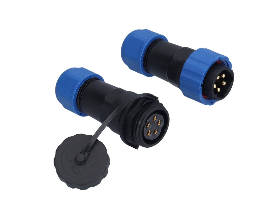Conector Avião Plug Socket Ip68 380v Sp205 Pino