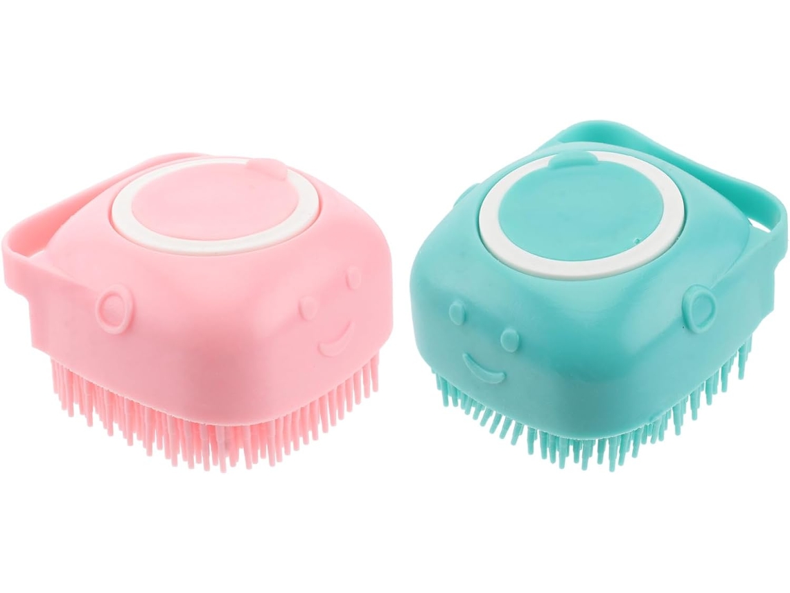 Conjunto Wooneky Com 2 Escovas Esfoliantes De Silicone, Acessórios De Banho, Esfoliantes Corporais Para Homens E