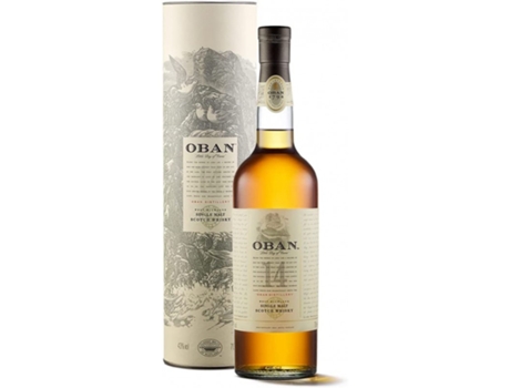 Uísque escocês single malt 70cl Oban 14 anos Highland