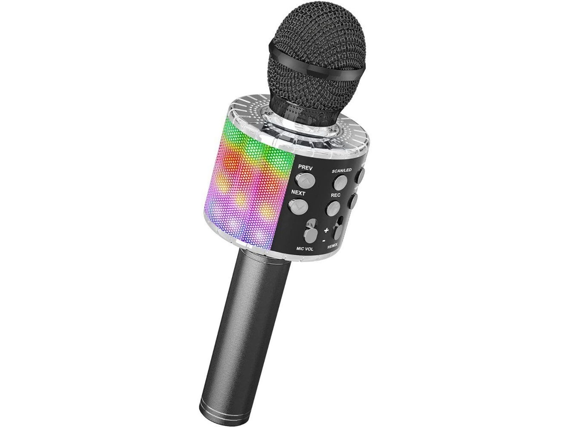 Microfone De Karaokê Sem Fio Bluetooth Infantil