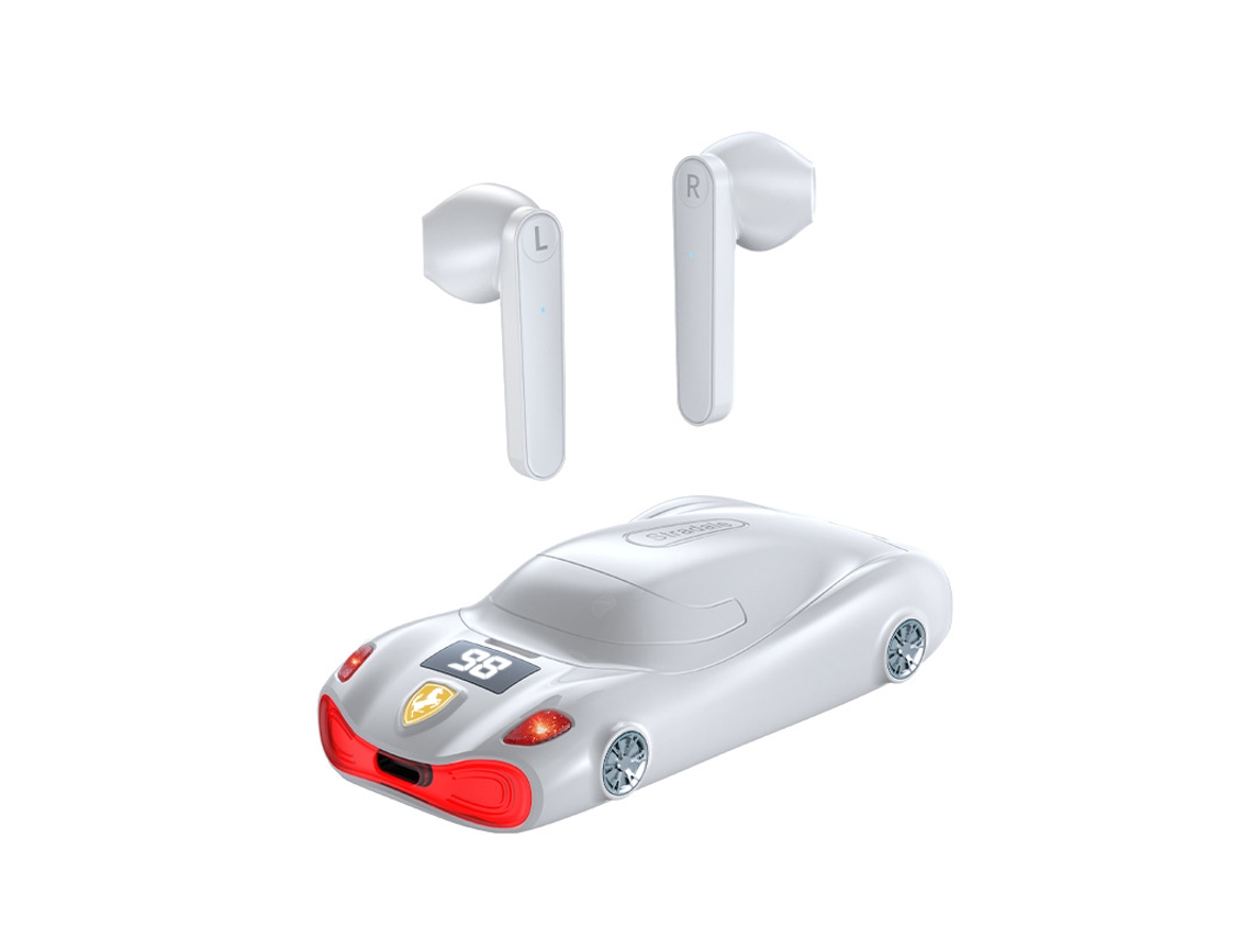 Fone De Ouvido Sem Fio Bluetooth 5.0, Qualidade De Som Hifi, Bateria De Longa Duração, Display Led, Branco