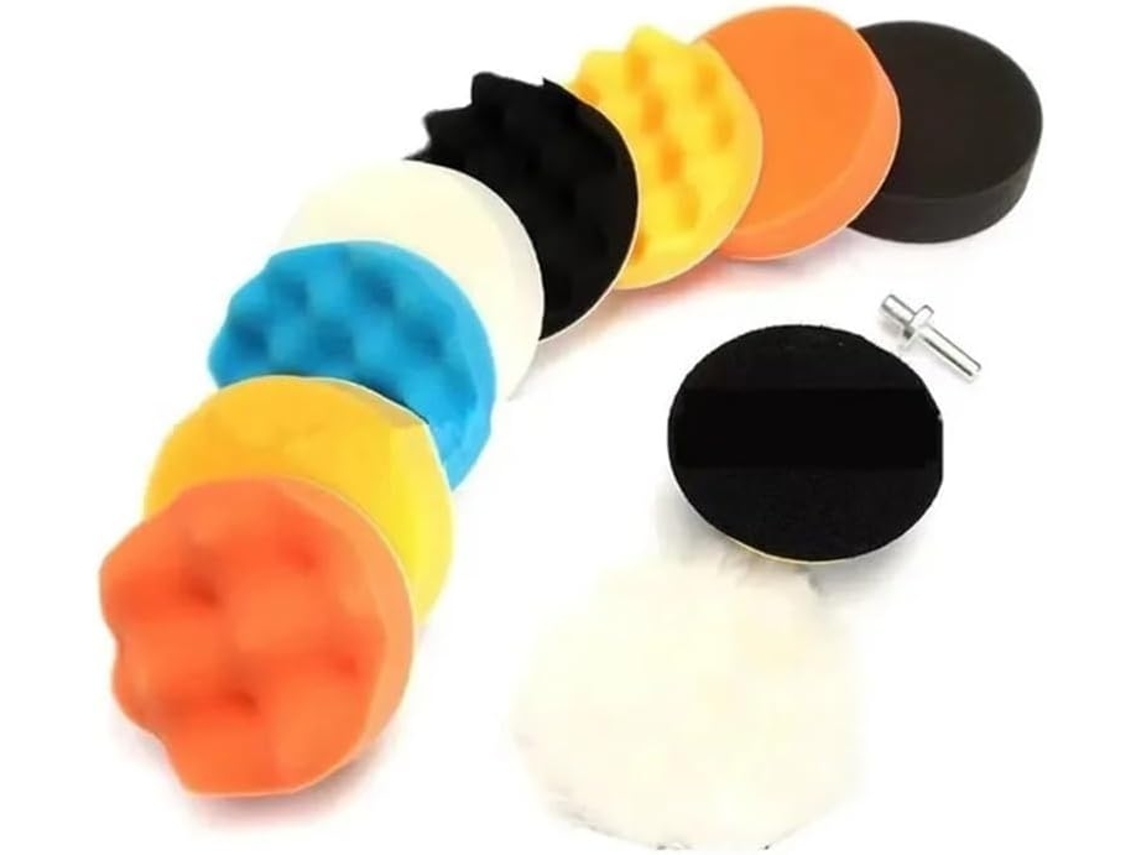 Kit De Detalhamento Automotivo, Conjunto Boinas Polimento, Furadeira