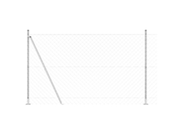 Conjunto 1 Poste De Cerca Vidaxl Prateado Aço (10 X 1,4 M)