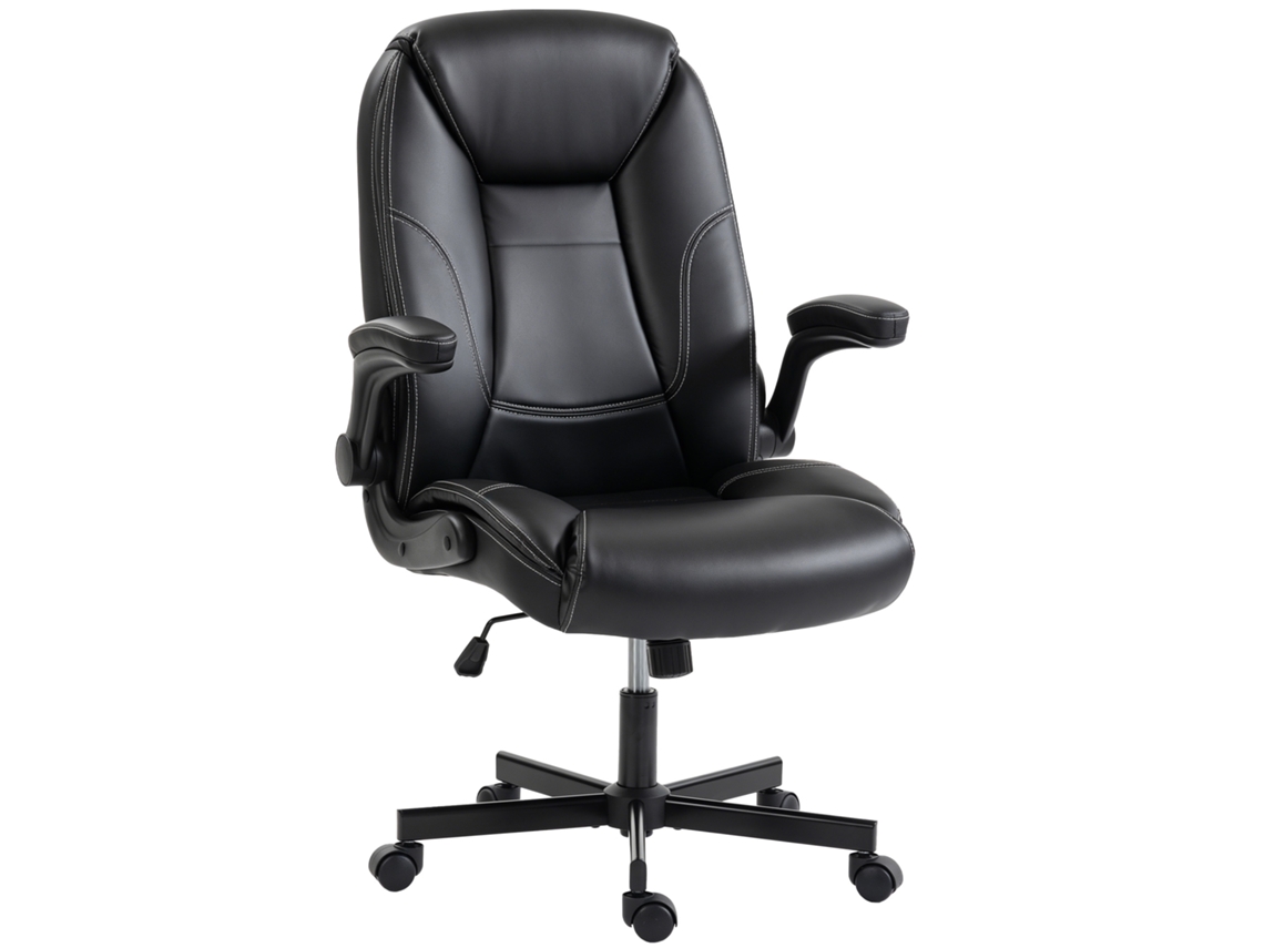 Cadeira de Escritório CHEZMOI ergonômica com apoios de braço ajustáveis, altura regulável e função de balanço