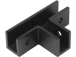 Suporte de parede para vidro, em Latão, em formato T, para suporte de caixa, resistente e robusto para painéis de vidro.