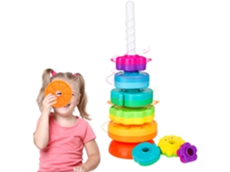 Brinquedo De Empilhamento Montessori Para Crianças Dos 12 Aos 24 Meses Aeuzwr