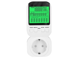 Medição de energia para eletrodomésticos Branca, Padrão Europeu, 230V/3680W, sem bateria.
