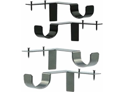 Conjunto De 4 Suportes Para Varão De Cortina, Sem Necessidade De Furar, Ajustáveis
