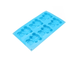 5 Peças De Molde De Silicone Para Biscoito Com Urso Azul Animado Resistente Ao Calor Para Chocolate, Doces E Bolo De Forno