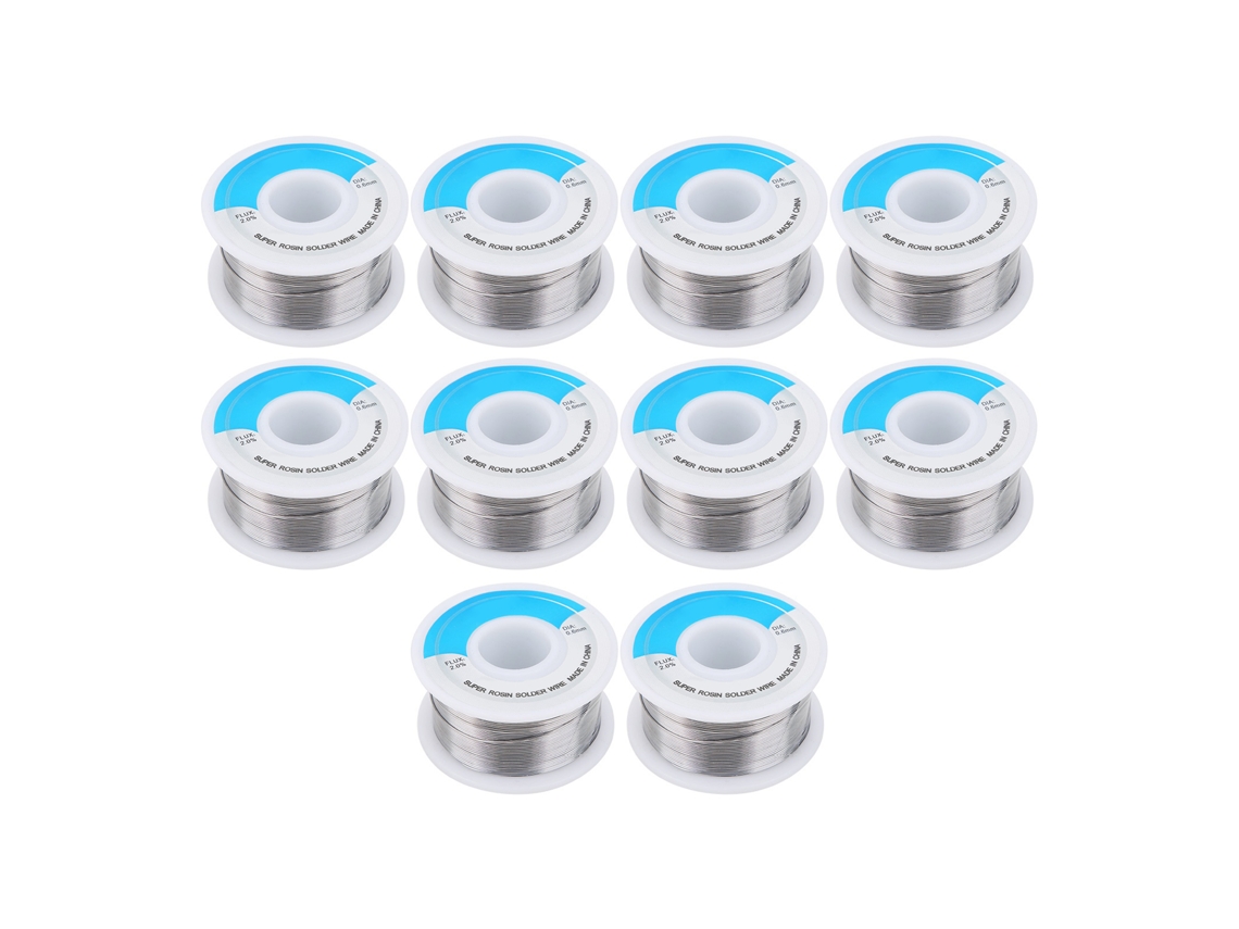 10 Peças De Fio De Estanho De Alta Pureza Com Ponto De Fusão Baixo 0,6mm 100g Para Materiais De Soldagem Industriais