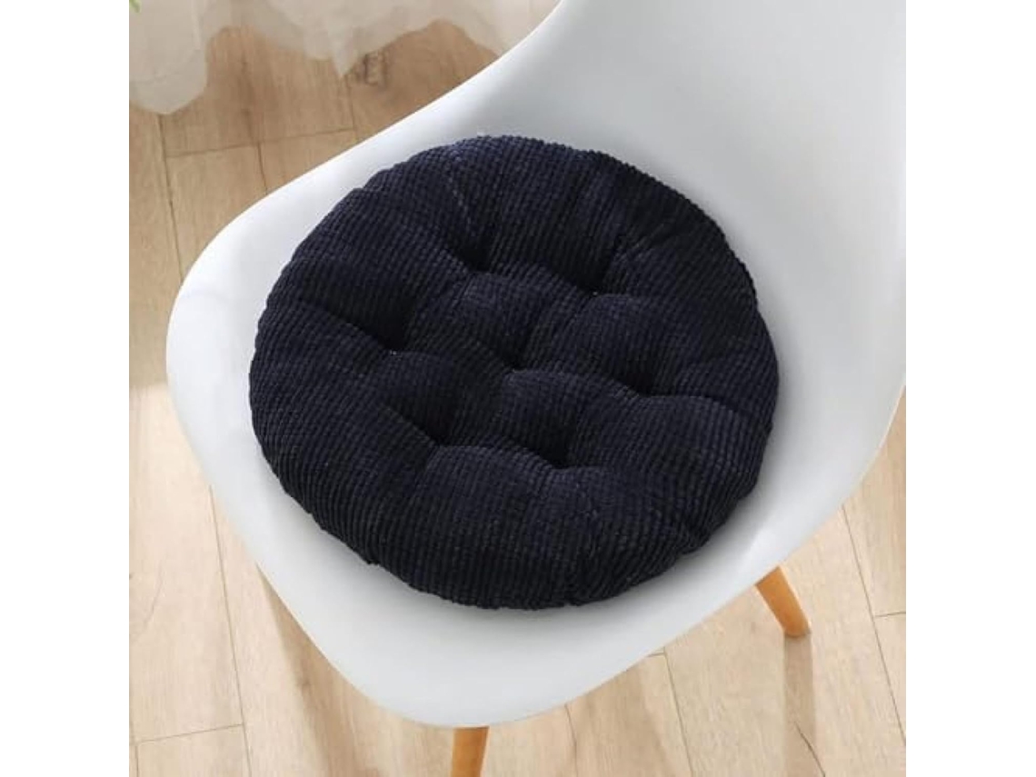 Almofadas Redondas De Veludo Cotelê, 40x 40cm, Para Quarto, Decoração Interna E Externa, Sala De Jantar, Quarto, Sofá