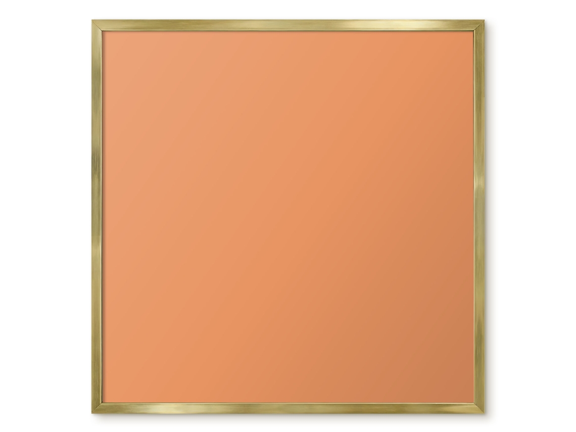 Quadro magnético de parede amarelo cremoso para quarto Espelharte (50x50 cm)