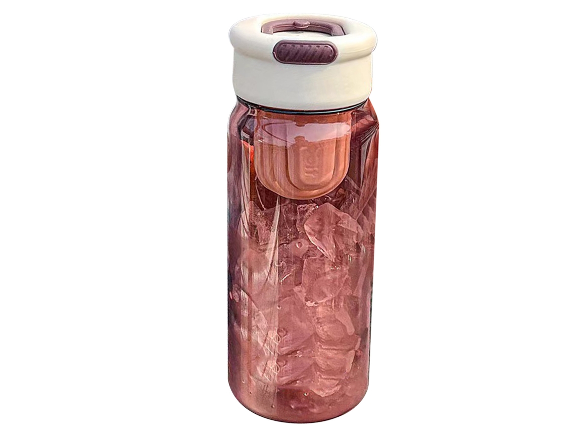 Garrafa de Água de Plástico com Coador de Chá 650ml | S/MARCA