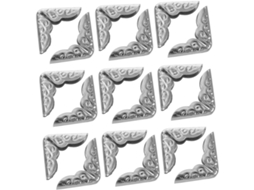 Ipetboom 40 Moedas Protegidas Metálicas Argentés 14 Mm Para Álbuns Livres Foto E Scrapbooking Lote De 40 Peças