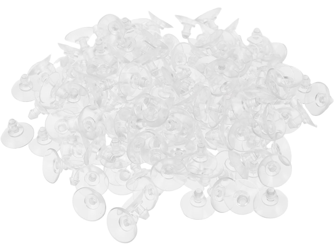 Ushobe Pacote Com 200 Ventosas Reutilizáveis De Pvc Transparente, 19mm, Sem Gancho, Proteção Invisível Para Móveis De