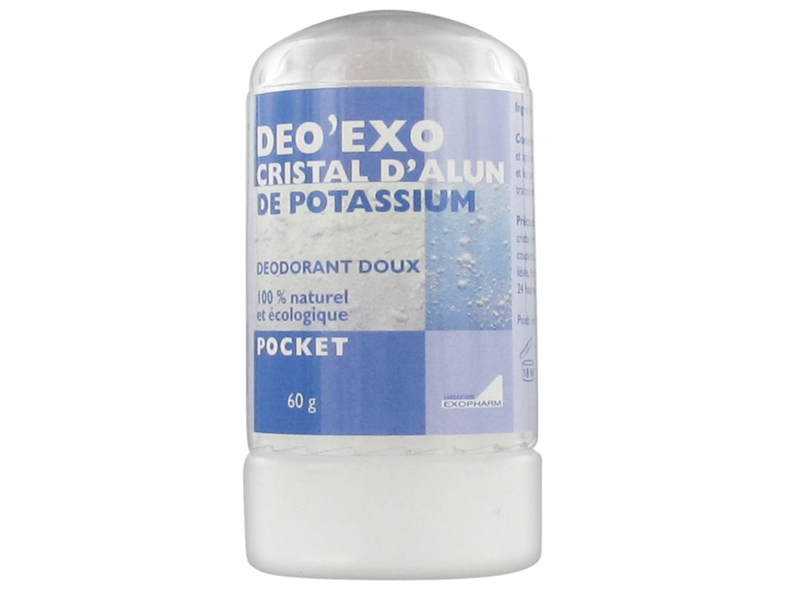 Deo'Exo Potássio Alúmen Cristal Bolso 60 G EXOPHARM
