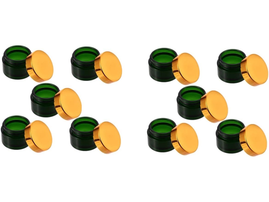 Conjunto De 10 Frascos Cosméticos Recarregáveis Para Cuidados Faciais E Armazenamento.