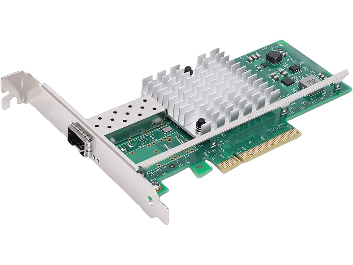 Placa Adaptadora Pcie X8 + 10 Gb Baseada em 82599en Rede Gigabit Ethernet SFUSHOS