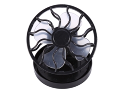 Ventilador Solar Portátil Clip para Viagens e Campismo