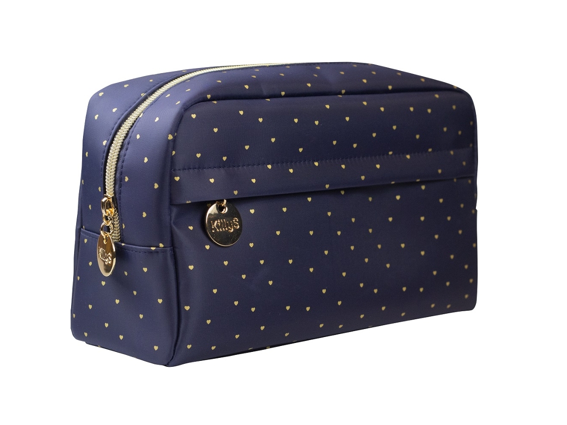 Large Golden Heart Cosmetic Bag Killys