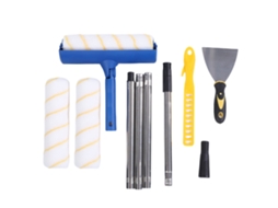 Laxiscreed Conjunto De Rolo De Pintura De 10 Polegadas Com Design Antirespingo E Ângulo Ajustável