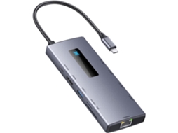 Hub Usb-c De 10" Tipo C Para Adaptador Compatível Com 4k60hz, Leitor